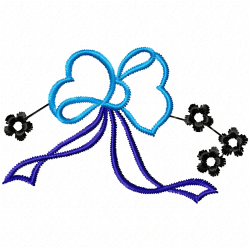 Ribbions And Bows Embroidery Design 5 Ribbions And Bows Embroidery Design 5